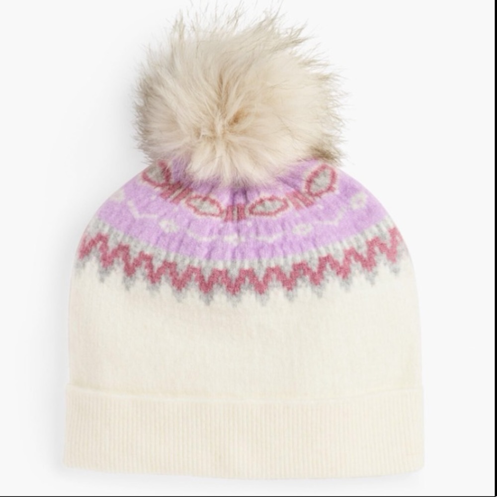 Off white winter hat